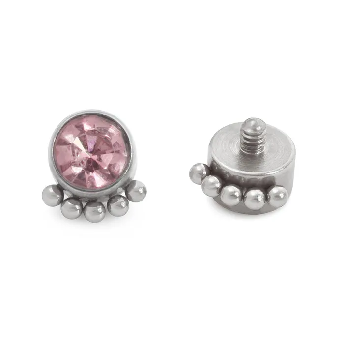 Vibrators Tilum Tilum 14g12g Internally Threaded Micron Bead Row Jewel Titanium Top Price Per 1