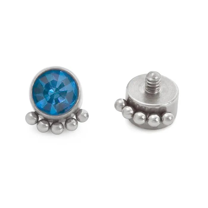 Vibrators Tilum Tilum 14g12g Internally Threaded Micron Bead Row Jewel Titanium Top Price Per 1