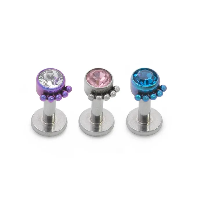 Vibrators Tilum Tilum 14g12g Internally Threaded Micron Bead Row Jewel Titanium Top Price Per 1
