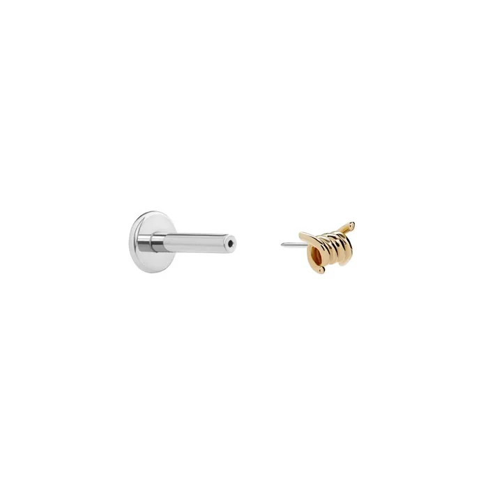 Vibrators Tilum Tilum 14kt Yellow Gold Coiled Helix Threadless Top Price Per 1
