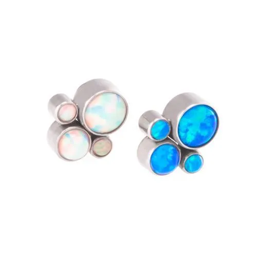 Vibrators Tilum Tilum 18g16g Internally Threaded Opal Bubble Cluster Top Price Per 1