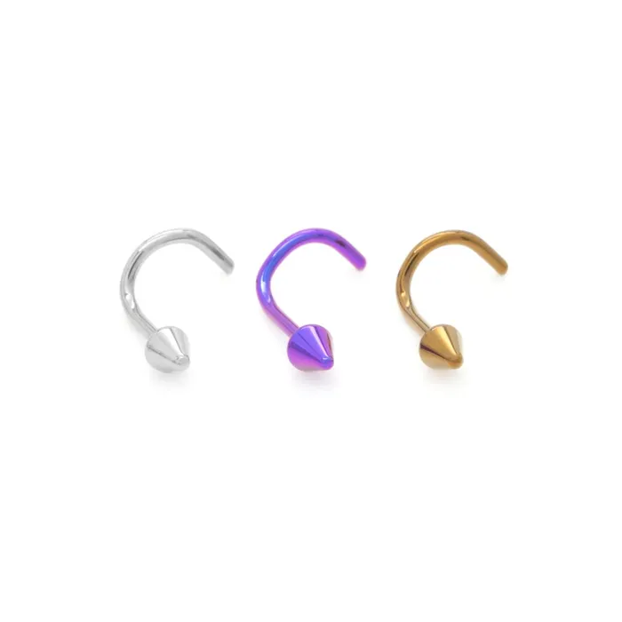 Vibrators Tilum Tilum 18g Titanium Cone Nose Screw