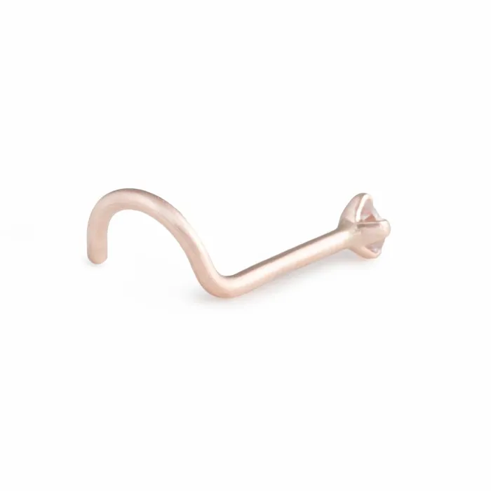 Vibrators Tilum Tilum 20g Rose Gold Crystal Jewel Nose Screw
