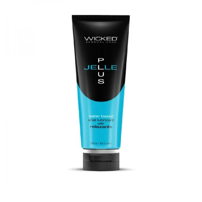 Wicked Jelle Plus Anal Lubricant with Relaxant 8oz Wicked Lubes Male Sex Toys Wicked Jelle Plus Anal Lubricant with Relaxant 8oz Wicked Lubes Male Sex Toys