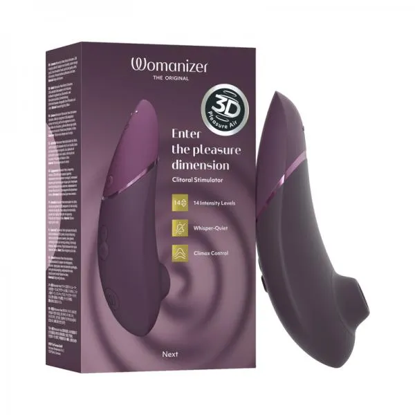 Womanizer Vibrators Womanizer Next Pleasure Air Clitoral Vibrator Plum