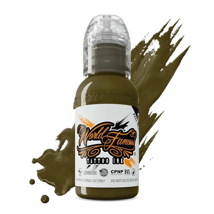 World Famous Army Green World Famous Tattoo Ink Pick Size Male Sex Toys