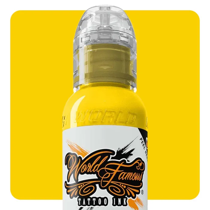 World Famous Male Sex Toys Neon Yellow World Famous Tattoo Ink Pick Size