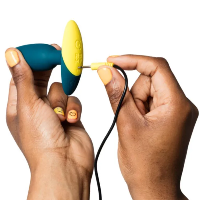 WOW Male Sex Toys Romp Bass Vibrating Beginner Anal Plug Teal