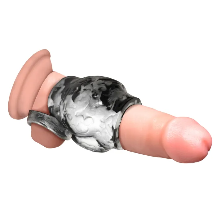 XR Brands Male Sex Toys Night Prowler Alpha Wolf Knot Girth Enhancer with Ball Strap