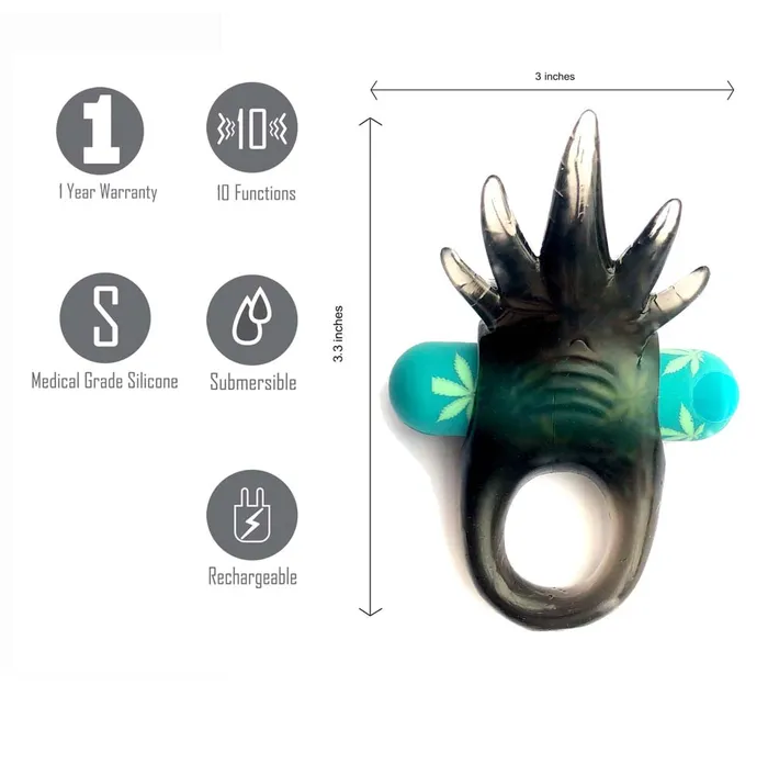 Ziggy by Maia Toys 420 Vibrating Erection Enhancer Cock Ring Maia Toys Couples